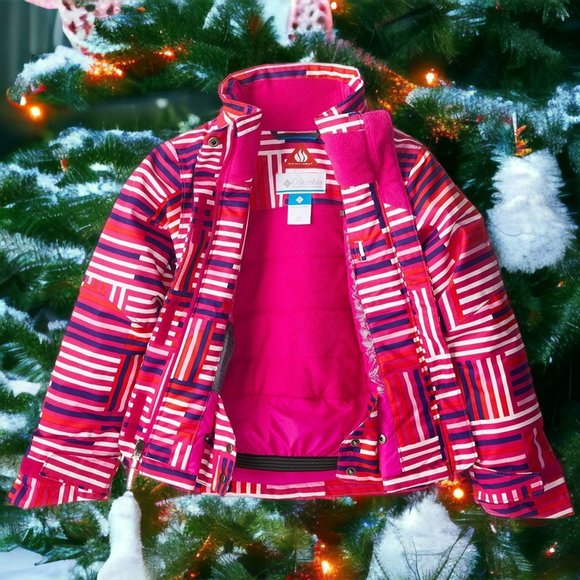 Columbia Puffer Jacket Omni Heat Thermal Insulated Nordic Jump  Girl's XL 18/20 - Picture 4 of 7
